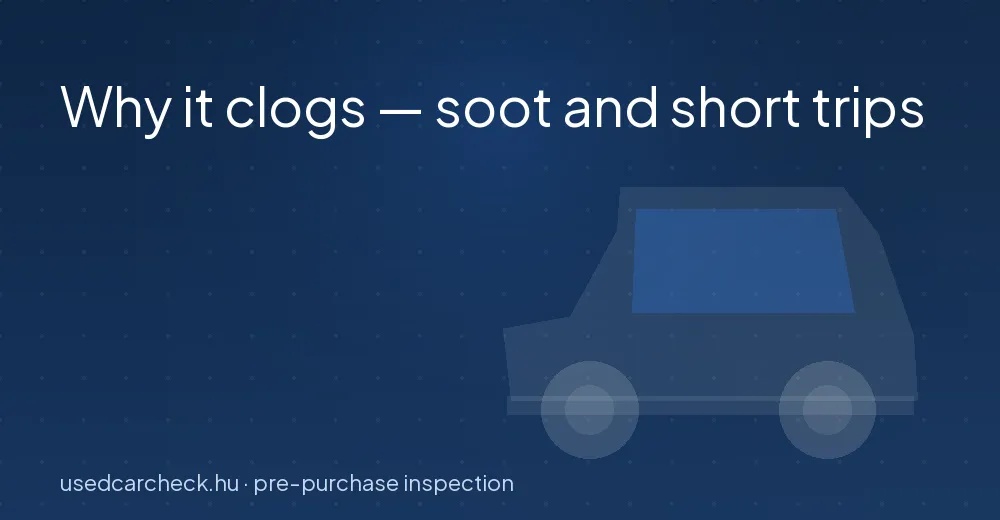 Why it clogs — soot and short trips