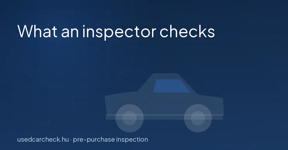 What an inspector checks