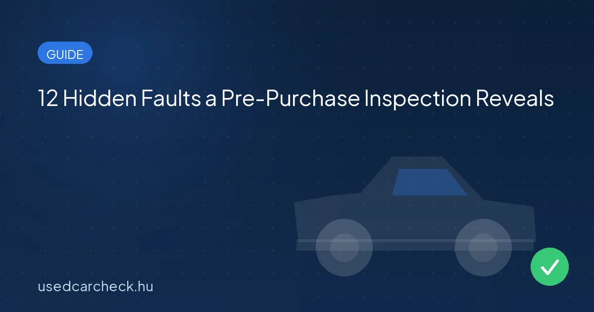 12 Hidden Faults a Pre-Purchase Inspection Reveals