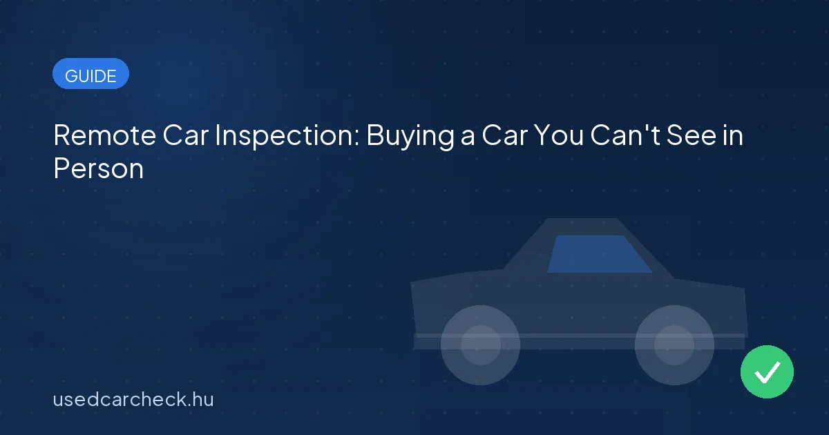 Remote Car Inspection: Buying a Car You Can't See in Person
