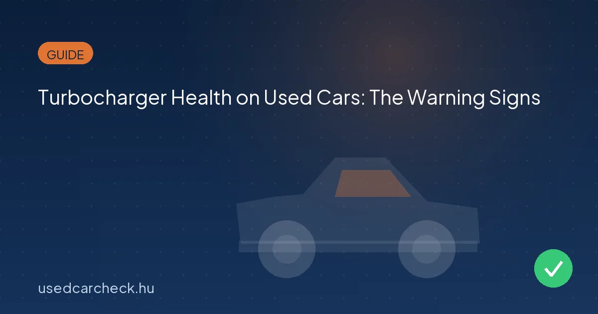 Turbocharger Health on Used Cars: The Warning Signs