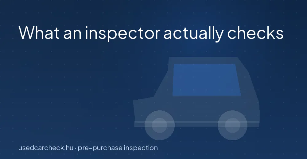 What an inspector actually checks