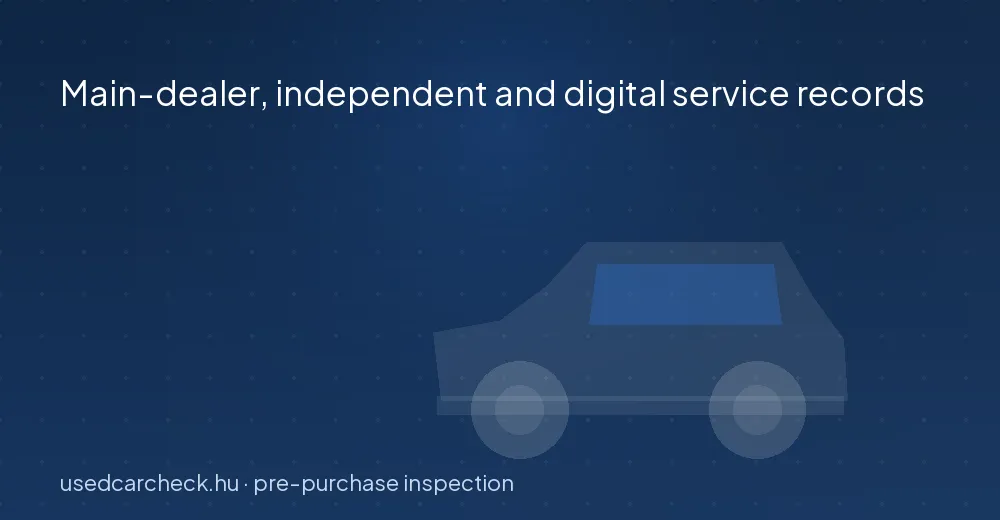 Main-dealer, independent and digital service records