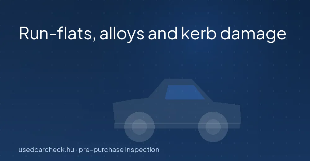 Run-flats, alloys and kerb damage