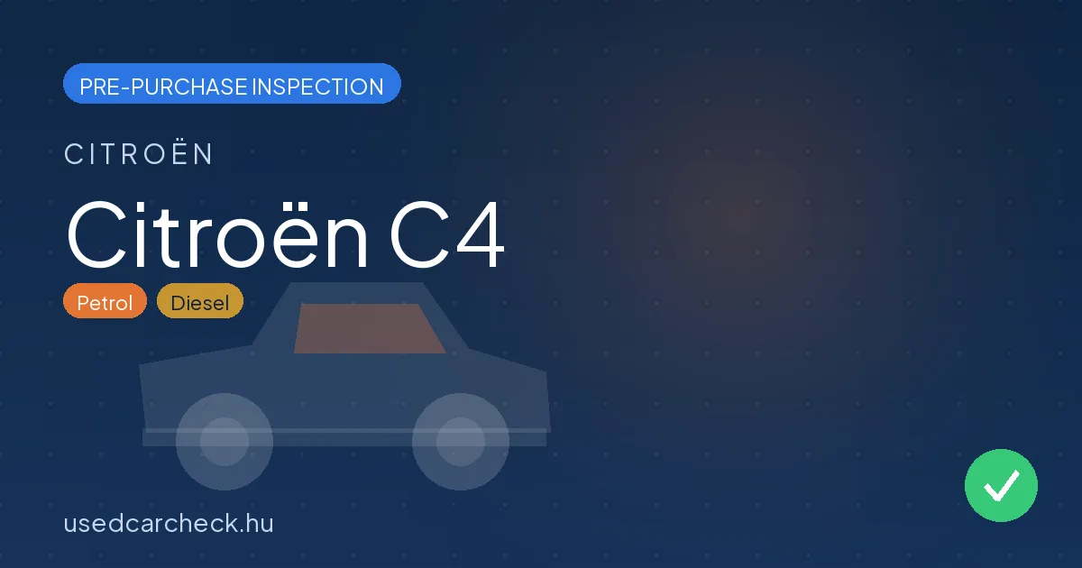 Citroën C4 pre-purchase inspection