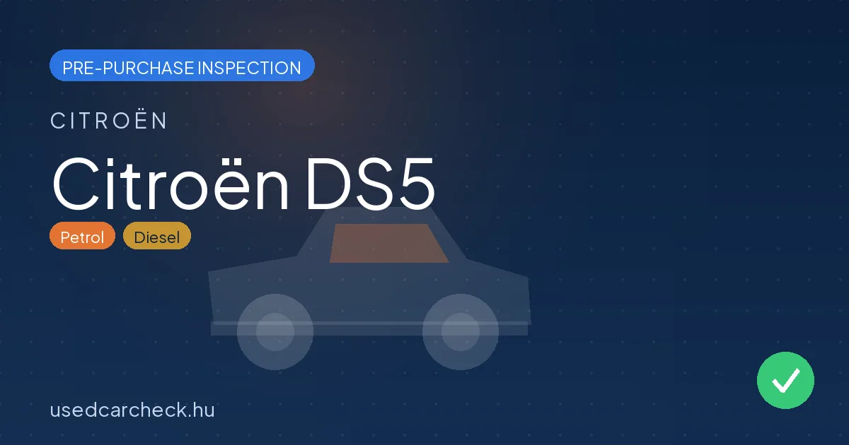Citroën DS5 — pre-purchase car inspection in Budapest
