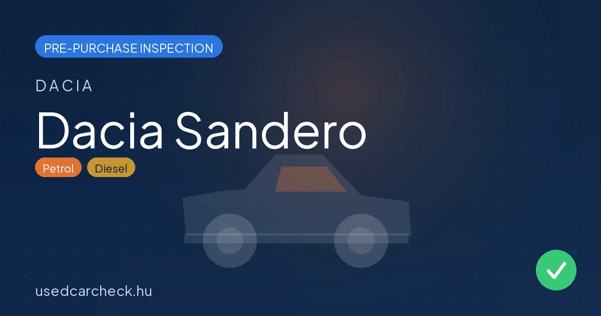 Dacia Sandero pre-purchase inspection