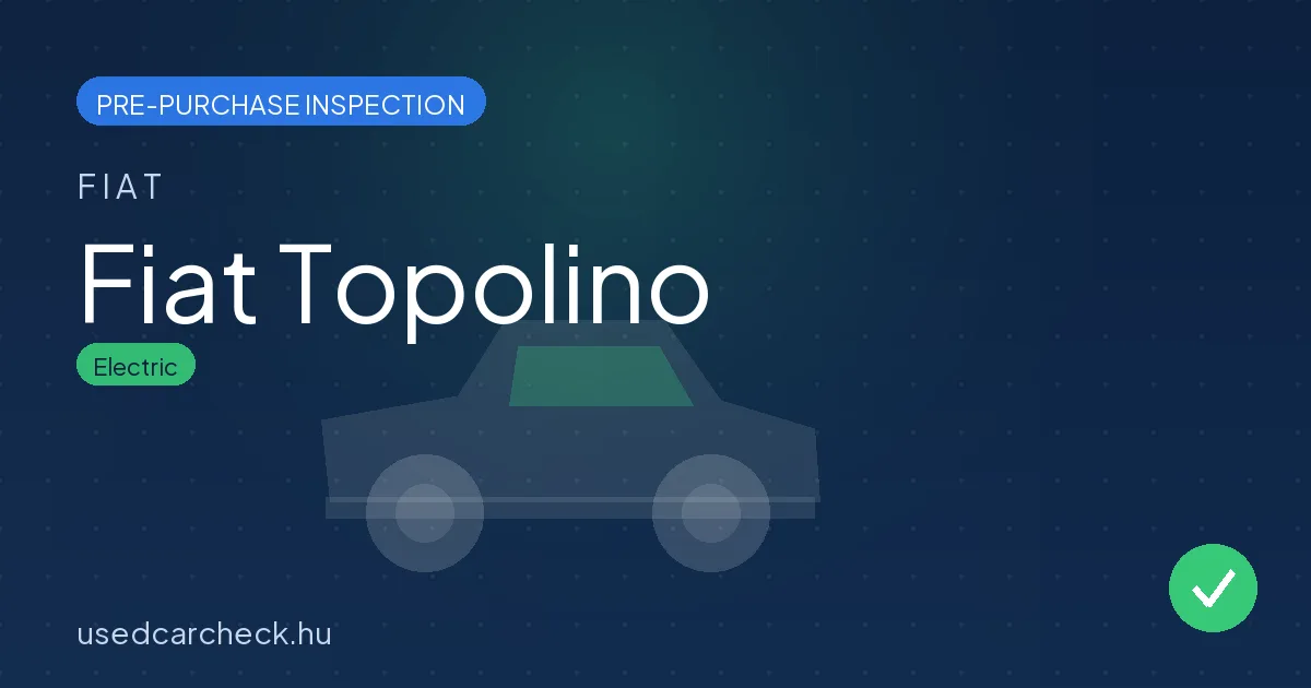 Fiat Topolino pre-purchase inspection