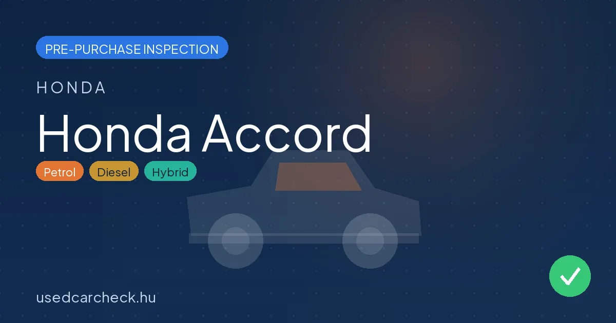 Honda Accord pre-purchase inspection
