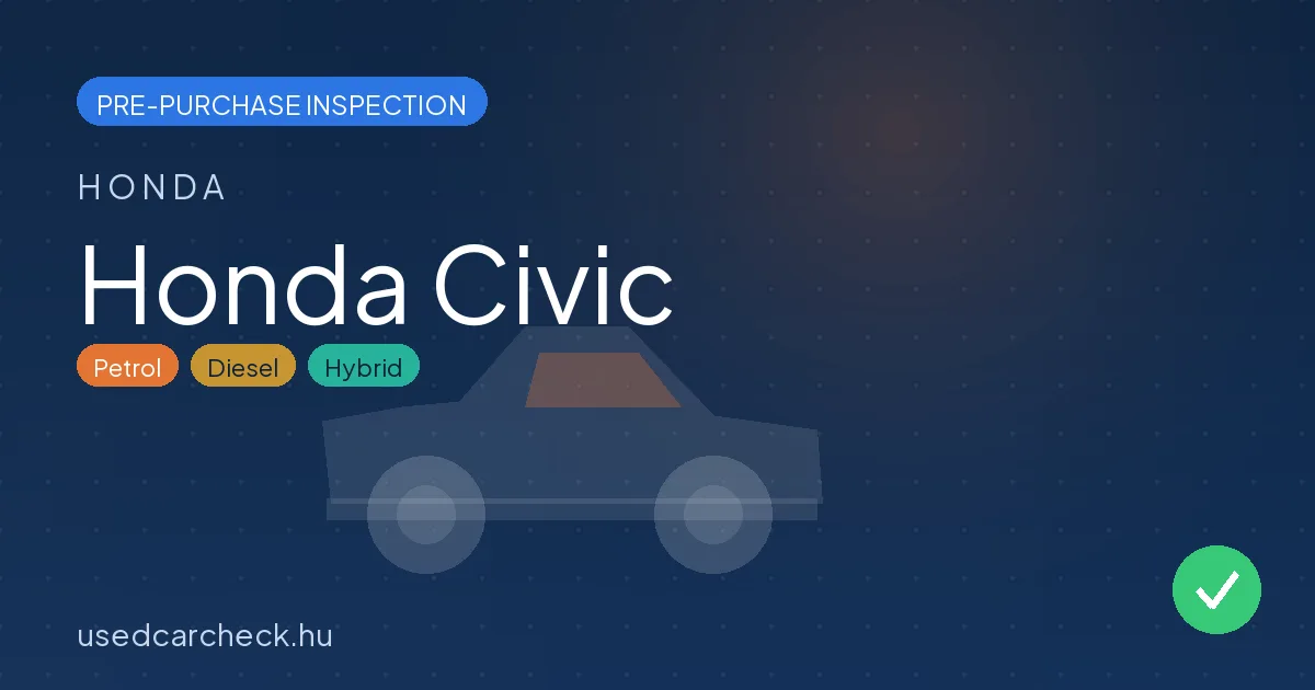 Honda Civic pre-purchase inspection
