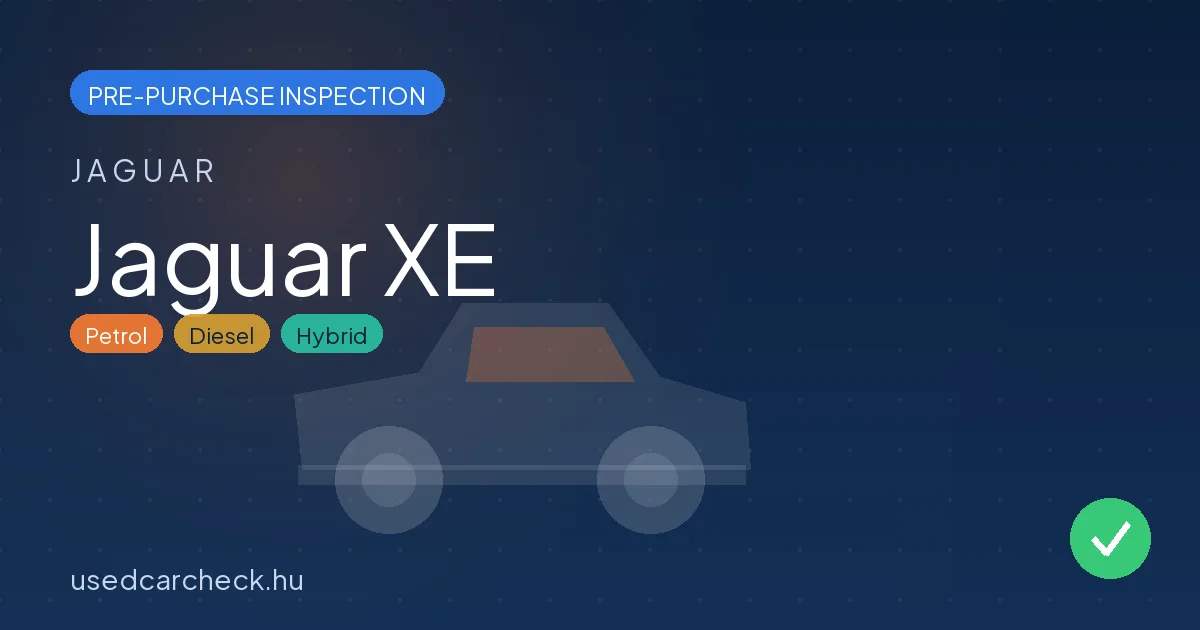 Jaguar XE — pre-purchase car inspection in Budapest