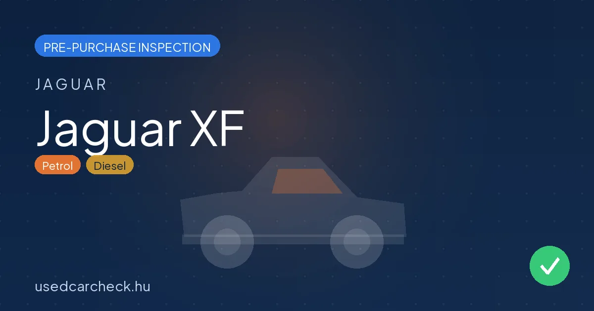 Jaguar XF pre-purchase inspection