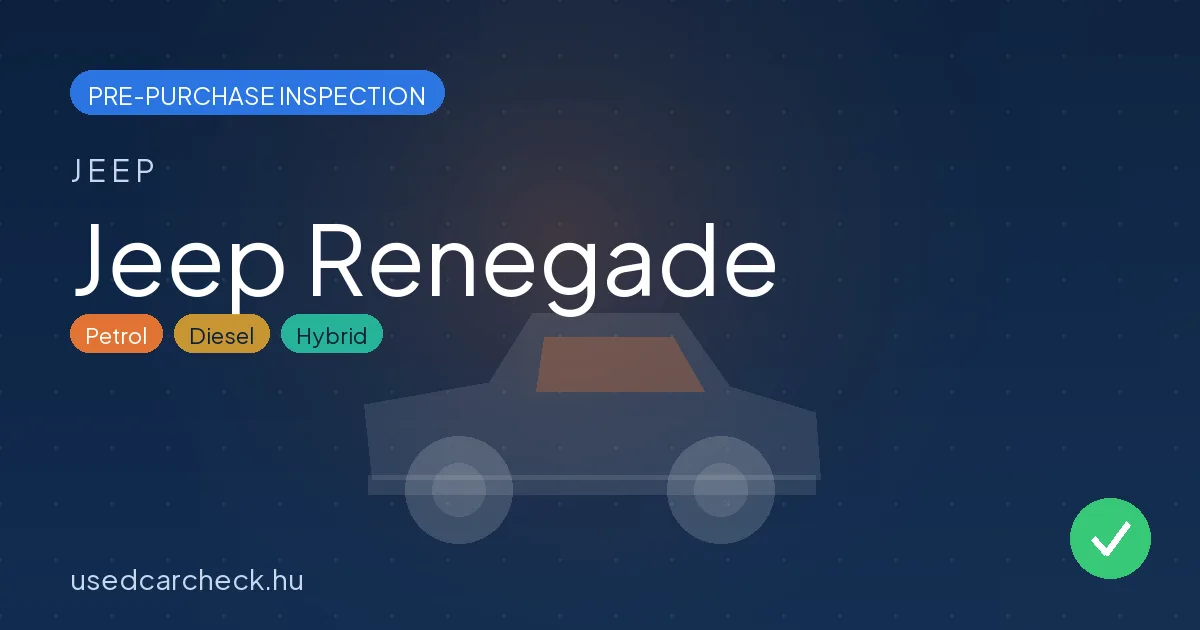 Jeep Renegade pre-purchase inspection