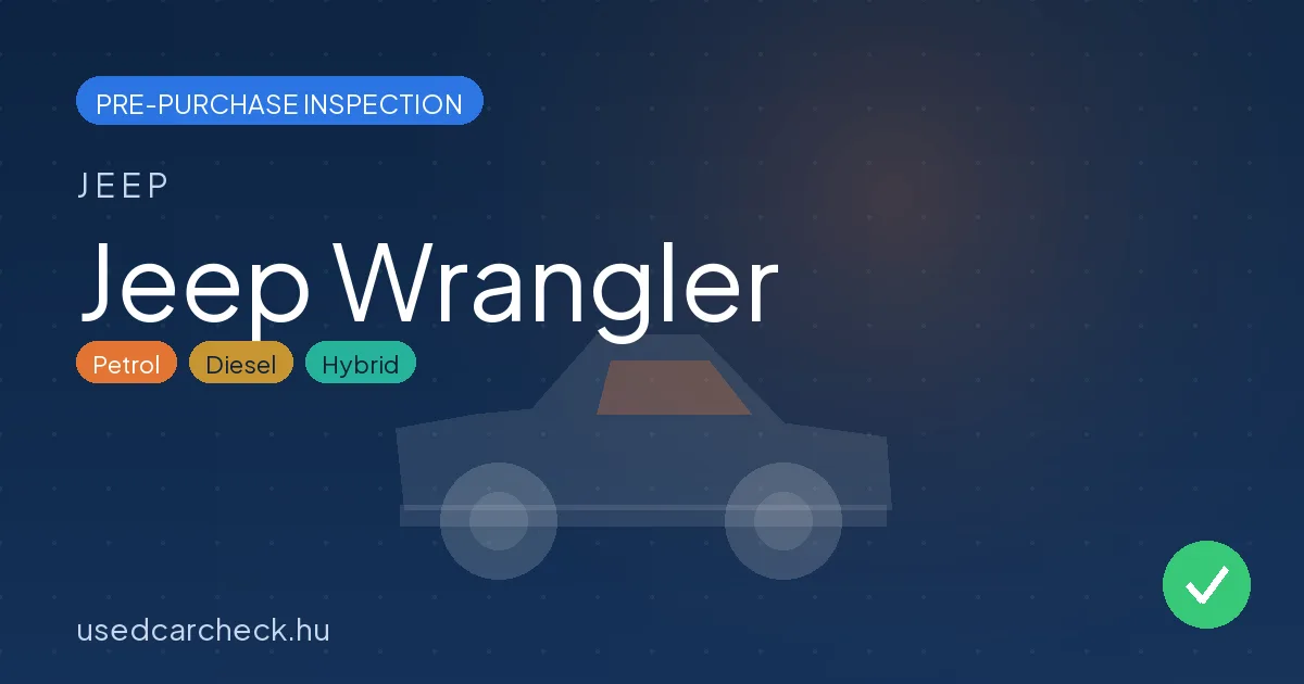 Jeep Wrangler pre-purchase inspection