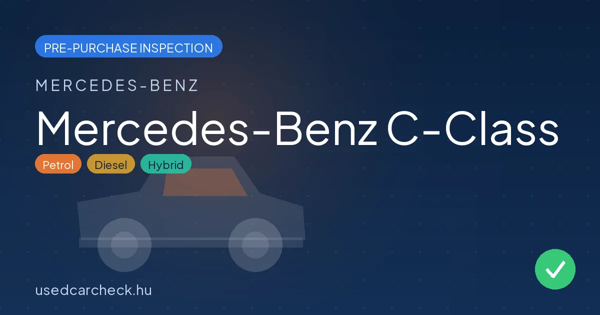 Mercedes-Benz C-Class pre-purchase inspection