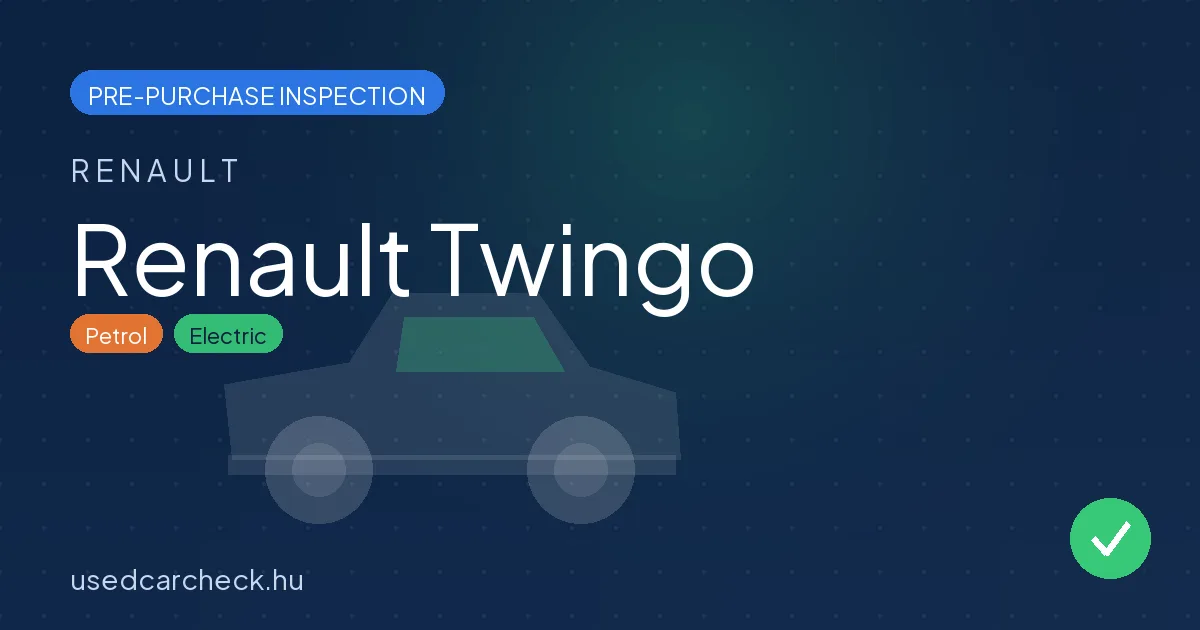Renault Twingo — pre-purchase car inspection in Budapest
