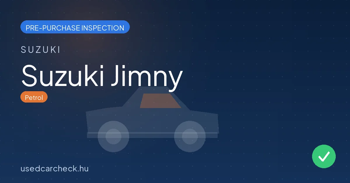 Suzuki Jimny pre-purchase inspection